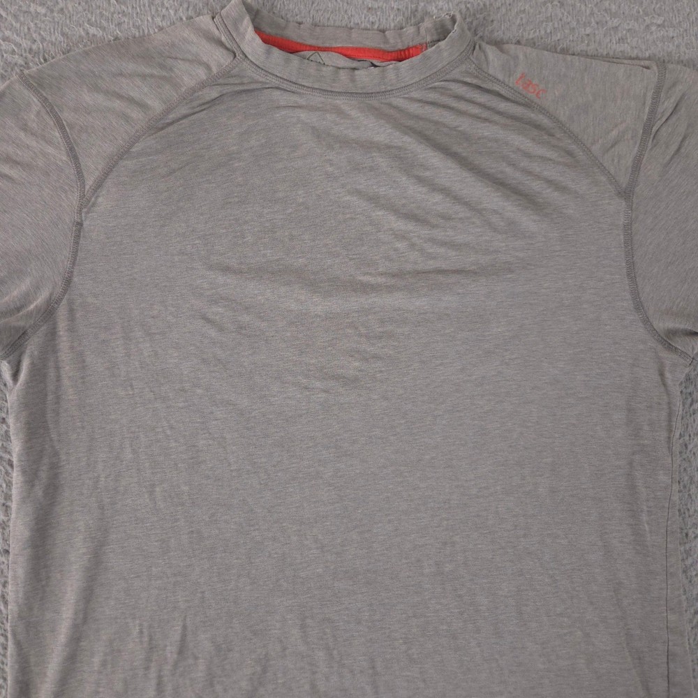 Tasc Shirt Mens Medium Gray Bamboo Cotton Blend Short Sleeve Activewear Tee