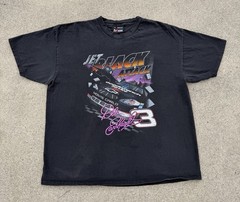 Vintage 90s Dale Earnhardt Jet Black Attack NASCAR Racing T-Shirt XL Distressed