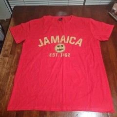 Jamaica Est. 1962 Men’s Size XXL Graphic T-Shirt Red Gold Lifestyle