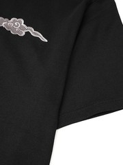 Niepce Men’s Cloud Dragon Embroidery Tee Japanese Streetwear T-Shirt