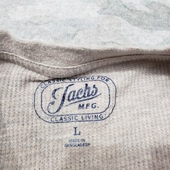 Jachs MFG Shirt Mens Large Gray Pullover Long Sleeve