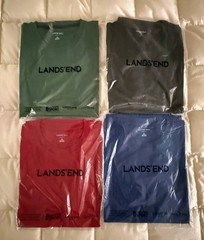 Lands’ End Men’s Super-T Size XL 46-48 Short Sleeve T-Shirts – New Lot Of Four