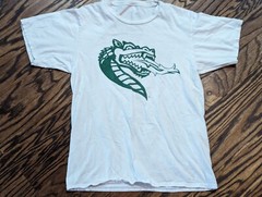 Vtg UAB Blazers T SHIRT (Small) Sunkist Birmingham Alabama Dragon White