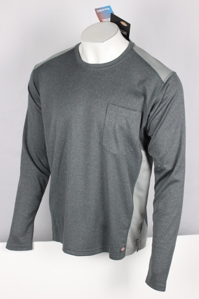 Dickies Men’s Shirt Temp-iQ Performance Cooling Long Sleeve Gray SL620GHF