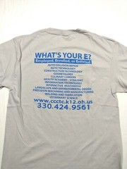 What’s Your E T Shirt Mens Large Gray Career Center Tee High School Trades Weld