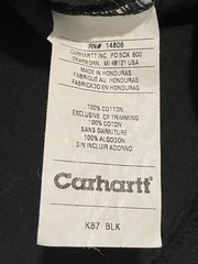Vintage Y2K Carhartt Pocket Shirt Men 3XL Workwear Utility Distressed K87 Black