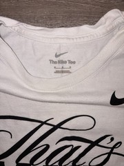 Nike The Nike Tee Men’s L White Crew Neck Short Sleeve Kobe Bryant Graphic Tee