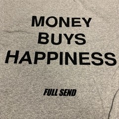 Nelk Boys FULL SEND Money Buys Happiness Shirt Size S RARE Collab Limited Run