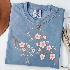 Cherry Blossom Comfort Tee Nature Floral Shirt Soft Unisex Gift Idea