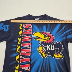 Vintage University of Kansas Jayhawks Shirt Men’s Size XL KU All over Print VTG