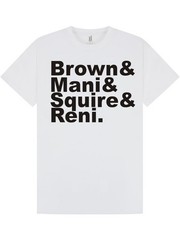 Brown&Mani&Squire&Reni T-shirt / Indie Music / Stone Roses / UNISEX / S-XXL