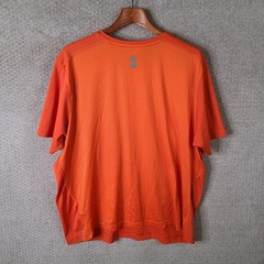 Reebok Shirt Men 2XL Orange Dont Just Stand There Graphic Short Sleeve Athletic