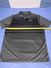 Nike Dri-Fit Golf Shirt / Standard Fit / Black And Gray / Size Large