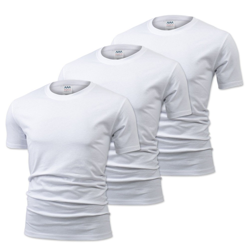 Unisex 100% Combed Cotton T-Shirt – Premium Soft & Durable Basic wear 3-pack