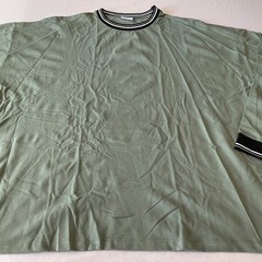 Asos Design Long Sleeve T Shirt Mens Size 2XL Green Stretch Crew Neck