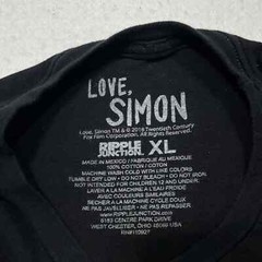 Love, Simon Men’s XL Why Is Straight the Default Short Sleeve Graphic T Shirt