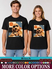 Goldendoodle Iced Coffee Shirt, Dog Sunglasses Pup Graphic Tee-tien