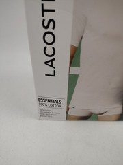 Lacoste Men’s Cotton Slim Fit Crew Neck T-Shirts (3 Pack) New