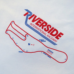 RIVERSIDE INTERNATIONAL RACEWAY TRACK MAP T SHIRT CALIFORNIA SCCA INDY NASCAR F1
