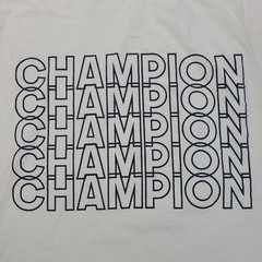 Champion Shirt Mens 1 Extra Large 1XL White Spell Out Outdoors