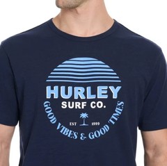 2-Pack HURLEY Men’s Classic Graphic Tee T-Shirt DARK BLUE/BLUE Logo Cotton New