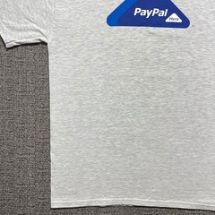 2012 PayPal Here T Shirt Mens Medium M Gray Beefy-T QR Code Corporate Tech Promo
