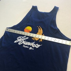 vtg 90s Huanchaco SURF Tank Top Sz Muscle Shirt Trujilla Peru Beach Sunset