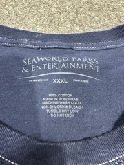 SeaWorld Aquatica Aqua Glow Shirt XXXL 3XL Blue Short Sleeve Cotton NEW