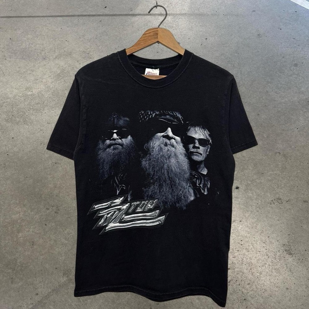 Vintage ZZ Top Tour 2005 Rock Band Music Short Sleeve T-shirt Faded Size Small