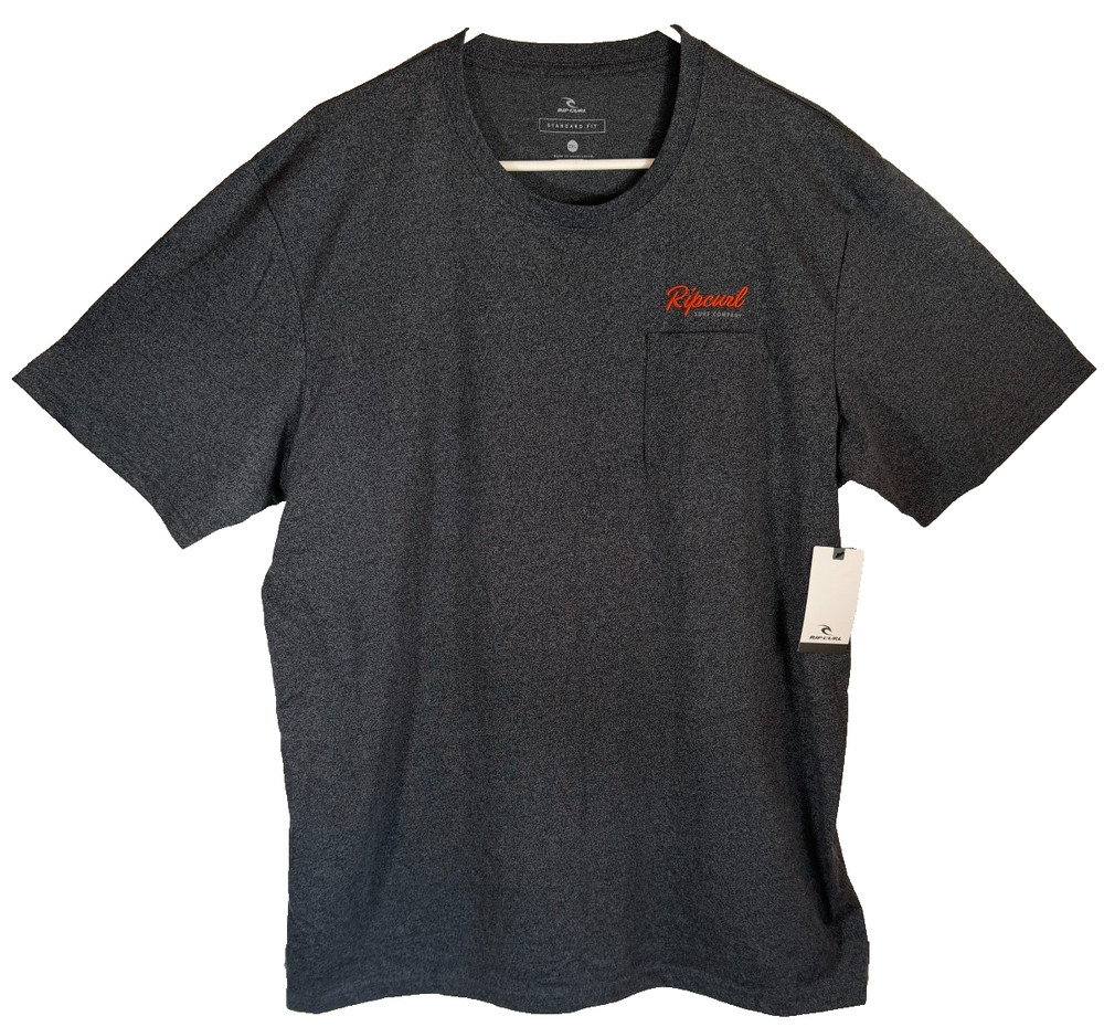 Rip Curl Short Sleeve T Shirt with breast pocket and logo design. (2XL Standard)