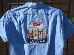 new COORS light DICKIES uniform Workshirt Shirt Beer Delivery Brewery Patch work