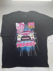 Hello Kitty – Adult 3XL Tokyo Speed #01 Japan Car Racing Black T-Shirt