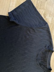 Mens Oversized REISS IVAN Wave-Jacquard T-SHIRT (L)