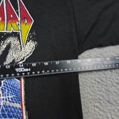 Def Leppard Shirt Men Medium M Black Rock Band Music Concert 80s 90s Retro NWT B