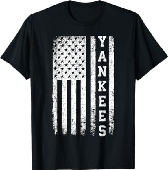 Vintage Yankees Retro Style 70s 80s First Name Personalized T-Shirt