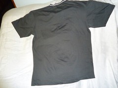 Aeropostale mens S T-shirt V-neck gray cotton blend solid graphic