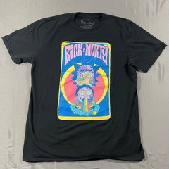 Rick and Morty Adult Swim Graphic T Shirt Mens Medium Black