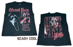 New Scream Ghostface Mask Horror Club 2 Sided Ghost 1996 Mens Muscle T-Shirt