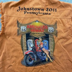 Johnstown Pennsylvania Shirt Men’s Medium 2011 Biker Rally Route 66 Sleveless