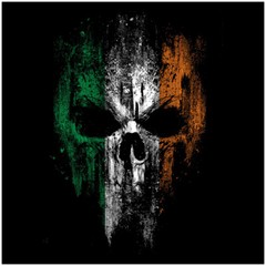 Grunt Style Women’s Irish Reaper V-Neck T-Shirt – Black