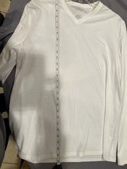Apt 9 Mens Premier Flex Long Sleeve Henley Shirt White Slub Knit Large EUC
