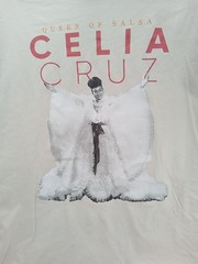“Celia Cruz” Queen of Salsa Graphics Beige T-Shirt DIFFERENT SIZES MEN AND WOMEN