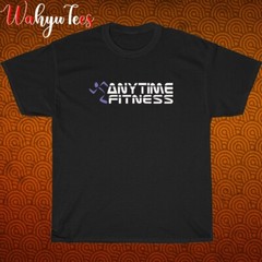New Anytime Fitness Logo Black/Grey/Navy/White Size S-5XL Unisex T-Shirt