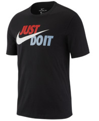 Men’s Nike Just Do It Short Sleeve T-Shirt Black Tee -M, L, XL- AR5006 010