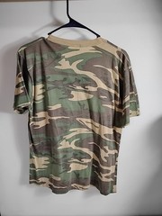 Vintage Woodland Camo T Shirt XL Made USA Single Stitch Camouflage Tee