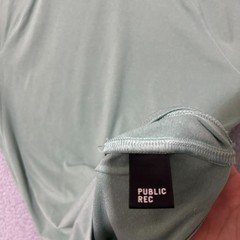 Public Rec Shirt Men Small Green Short Sleeve Polyester Stretch Activewear