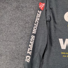 FFA Men’s I Can We Will T-Shirt Gray Small Long Sleeve Crew Neck Polycotton