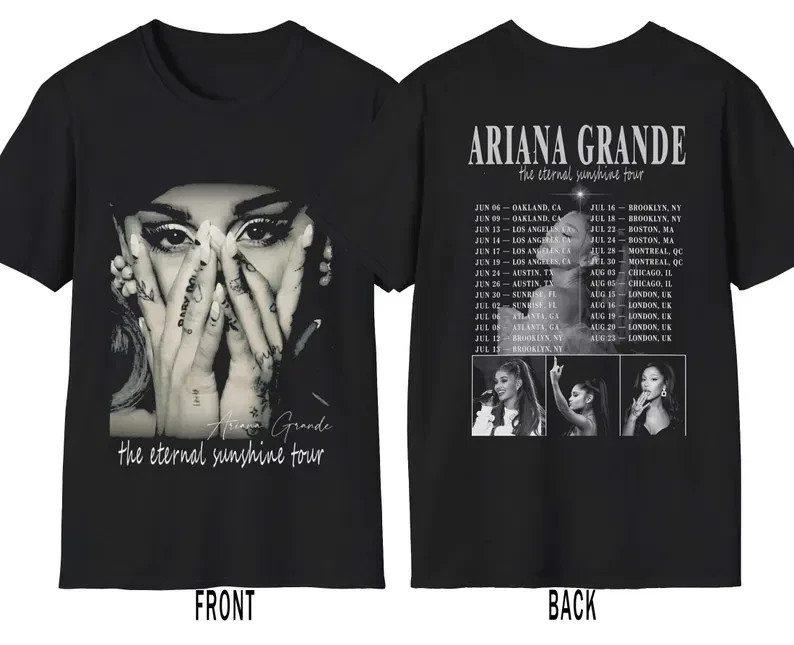 Ariana Grande Tour 2026 Unisex T-Shirt, Gift for People