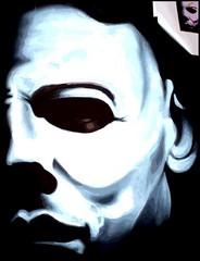 Halloween Pro Club Shaka Graphic Michael Myers Portrait Tee Shirt Big Tall Small