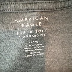 American Eagle Super Soft Men’s Standard Fit Logo Crew Neck Tee Lot 2 Size L